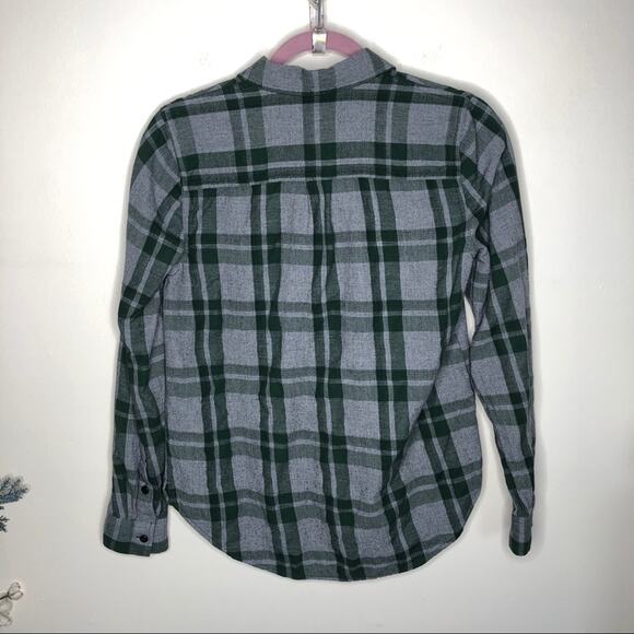 MADEWELL Flannel Zip Popover Washburn Plaid {ZZ8} - Picture 5 of 8
